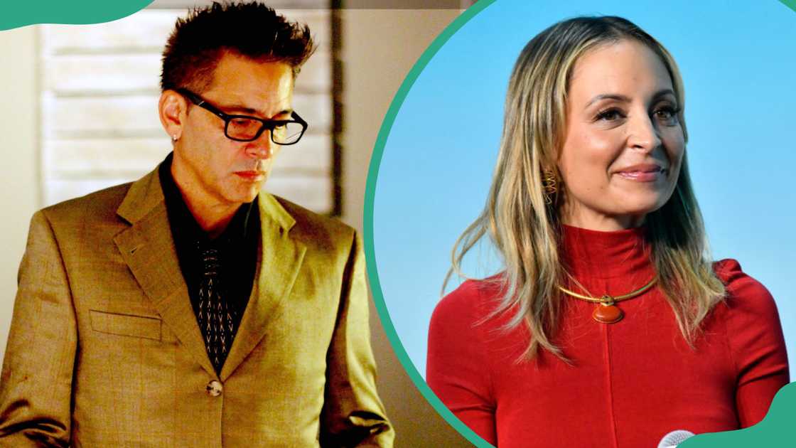 Peter Escovedo in a stylish brown suit (L). Nicole Richie in Los Angeles, California (R). Peter Escovedo in a stylish brown suit (L). Nicole Richie in Los Angeles, California (R).