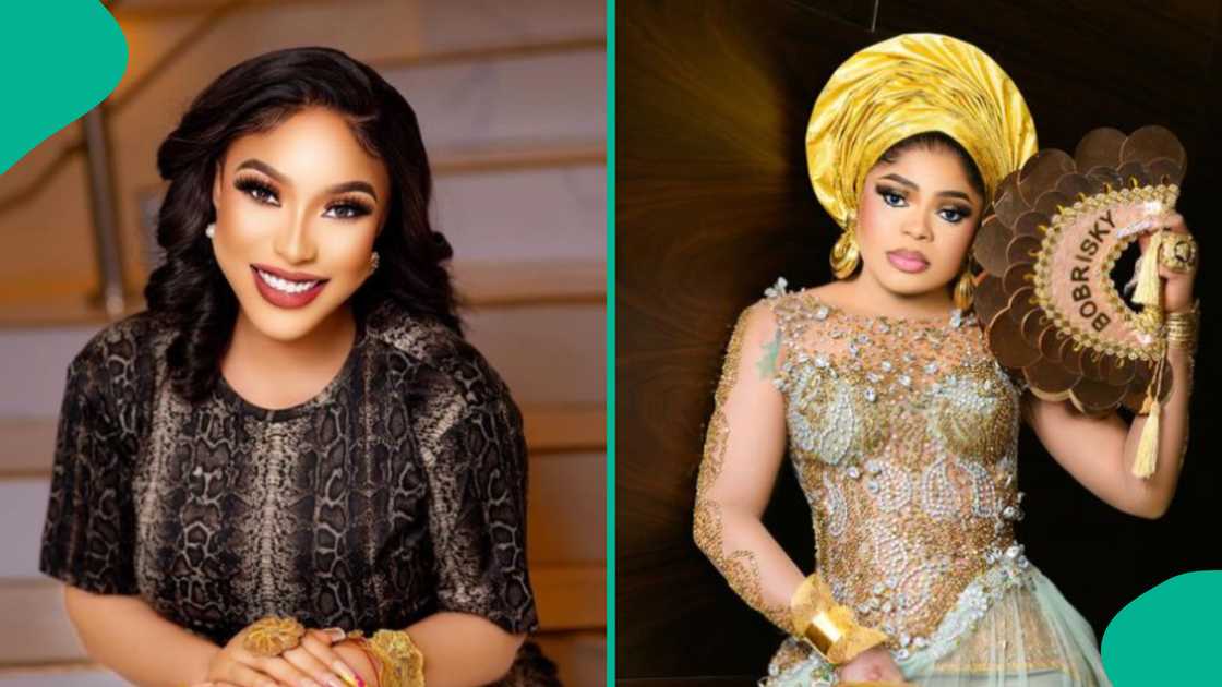 Bobrisky and Tonto Dikeh follow each other on Instagram.