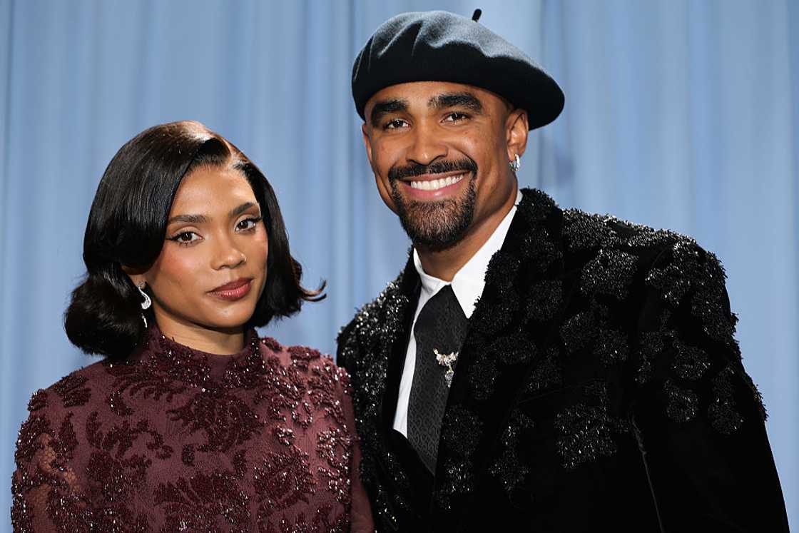 Bry Burrows and Jalen Hurts at the Metropolitan Museum of Art Bry Burrows and Jalen Hurts at the Metropolitan Museum of Art