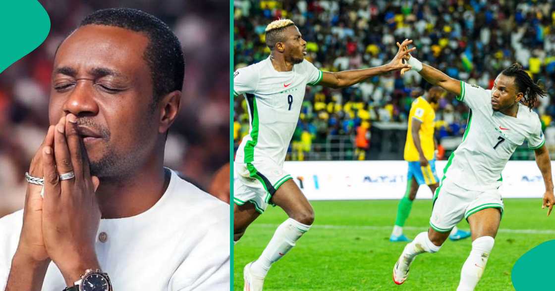 Nathaniel Bassey reacts to Super Eagles' performance. Nathaniel Bassey reacts to Super Eagles' performance.