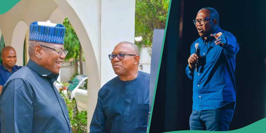 Peter Obi, the former Labour Party presidential candidate, has visited the former governor of Jigawa state, Sule Lamido. Peter Obi, the former Labour Party presidential candidate, has visited the former governor of Jigawa state, Sule Lamido.