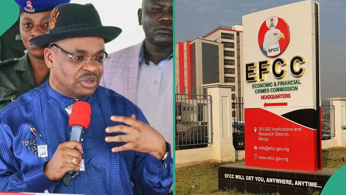 Former Governor Udom Emmanuel has been released by the EFCC Former Governor Udom Emmanuel has been released by the EFCC