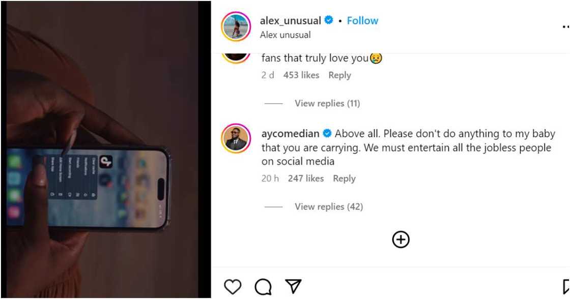 AY Makun's message to Alex Unusual