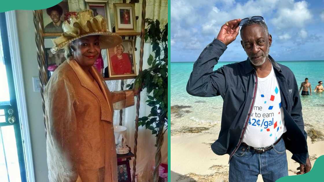 Snoop Dogg's mother, Beverly Tate, smiles as she poses for a picture (L). The rapper's father, Vernell Varnado, enjoys a moment at the beach (R) Snoop Dogg's mother, Beverly Tate, smiles as she poses for a picture (L). The rapper's father, Vernell Varnado, enjoys a moment at the beach (R)