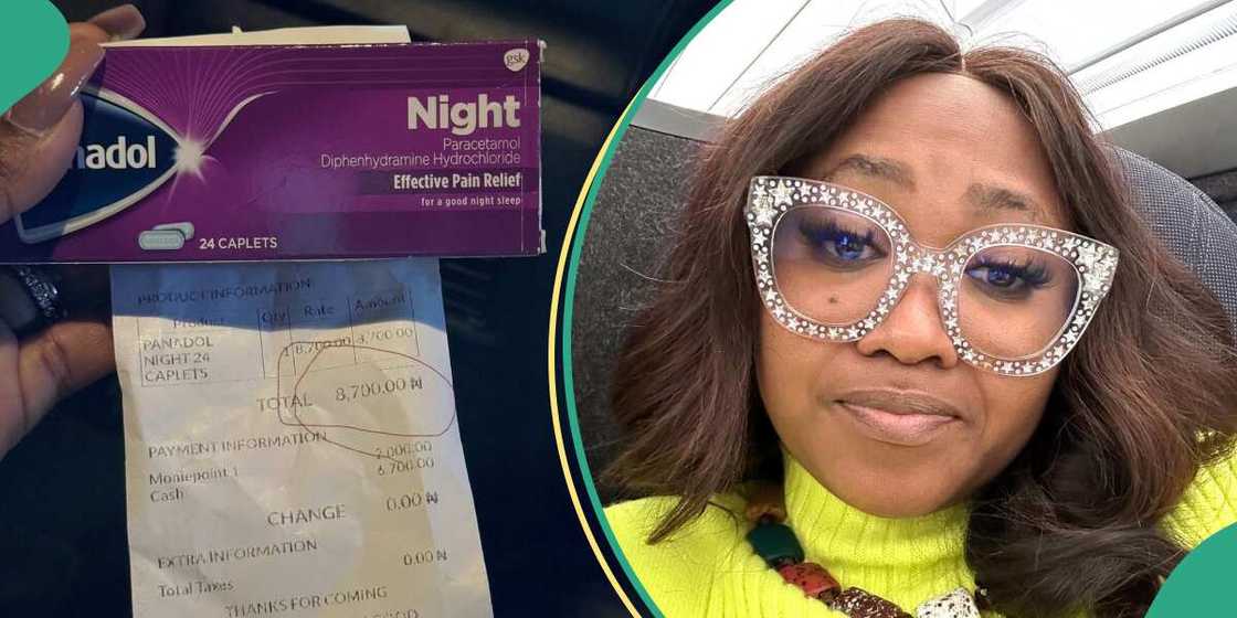 Mary Njoku laments after buying pain relief for N5700. Mary Njoku laments after buying pain relief for N5700.