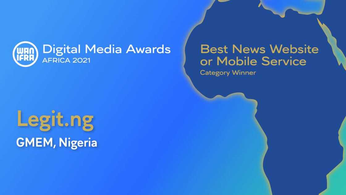 Legit.ng named best news website at 2021 Africa Digital Media Awards Legit.ng named best news website at 2021 Africa Digital Media Awards