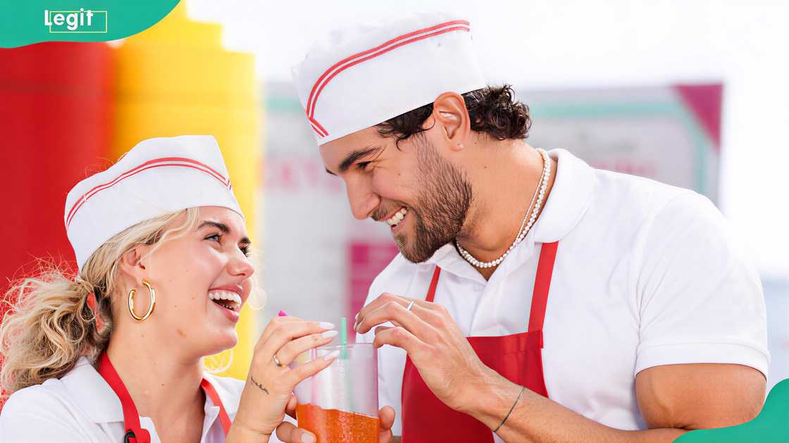 Carmen Kocour and Kenzo Nudo in the kitchen Carmen Kocour and Kenzo Nudo in the kitchen