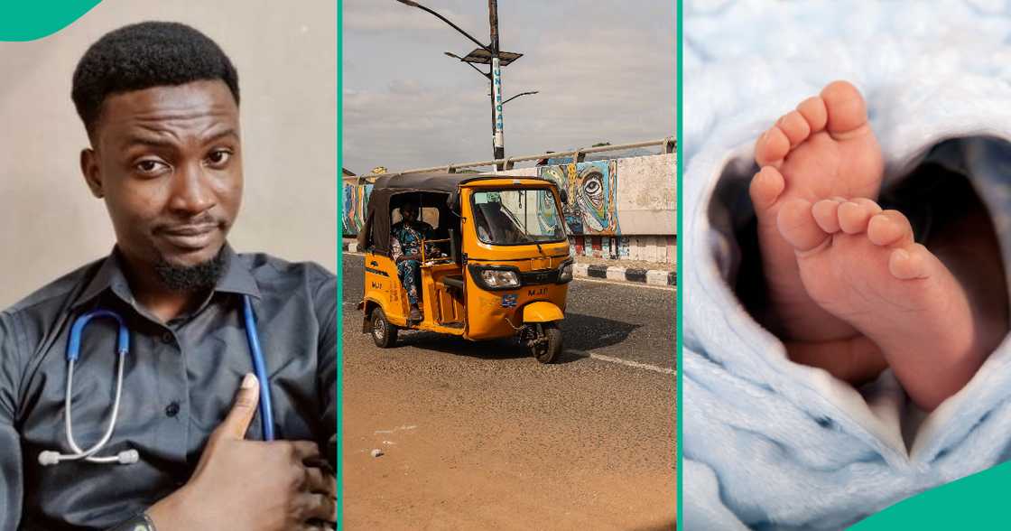 Doctor shared how he delivered baby inside keke to save mother's life Doctor shared how he delivered baby inside keke to save mother's life
