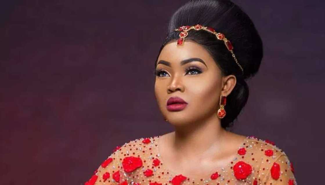 Mercy Aigbe steals the spotlight at Iyabo Ojo's movie premiere. Mercy Aigbe steals the spotlight at Iyabo Ojo's movie premiere.