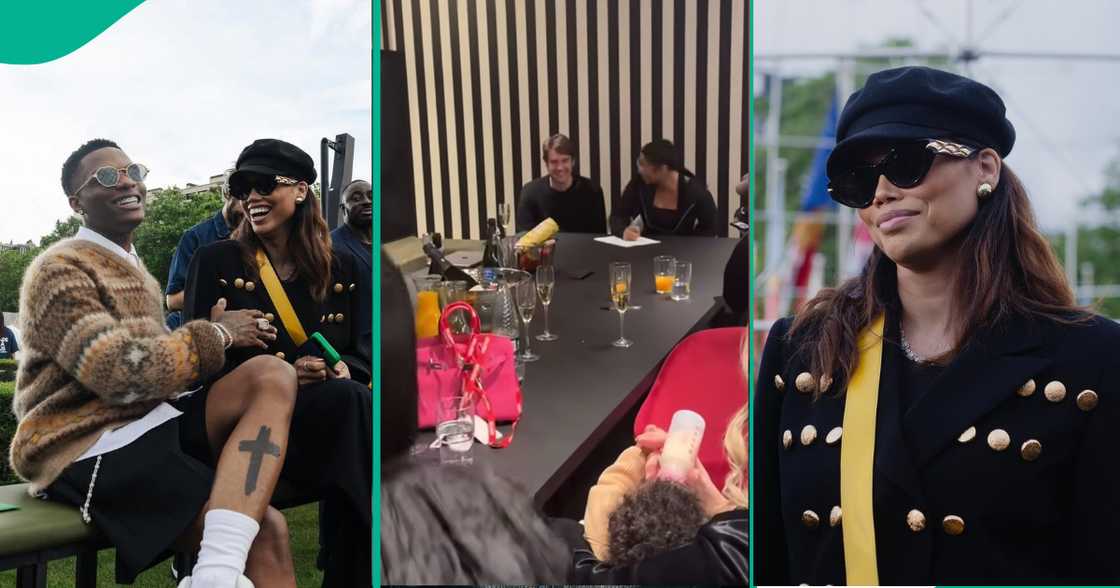 Wizkid's baby mama Jada Pollock, attends a meeting with her daughter and shares a video on Instagram. Wizkid's baby mama Jada Pollock, attends a meeting with her daughter and shares a video on Instagram.