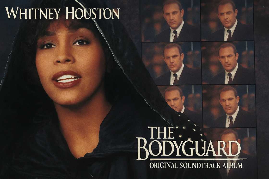 The cover of The Bodyguard album. The cover of The Bodyguard album.