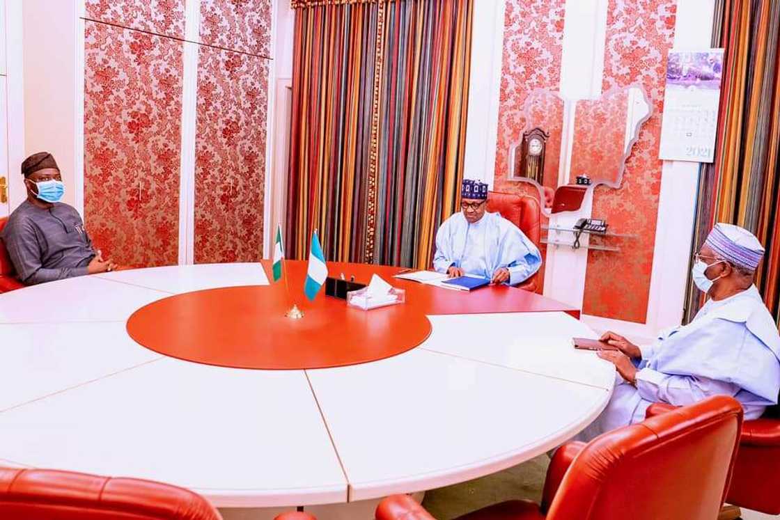 Herdsmen crisi: Buhari meets Governor Makinde in Aso Rock