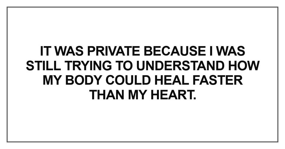 It was private because I was still trying to understand