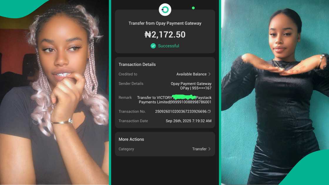 Lady shares amount she was sent via OPay, wondered why it was sent to her account