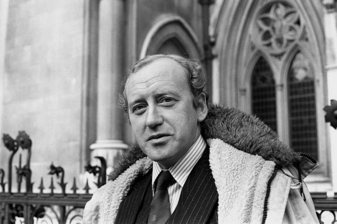 Nicol Williamson attends a court session