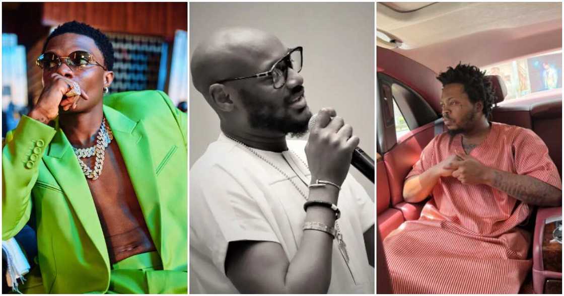 Photos of Wizkid, 2Face Idibia and Olamide