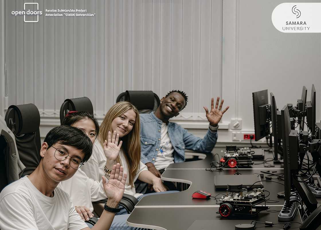 Open Door - Russian Scholarship winners showing Samara University campus life