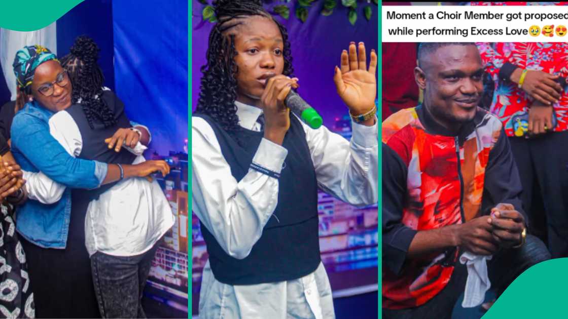 Video as man proposes to choir member ministering on church's altar, many react Video as man proposes to choir member ministering on church's altar, many react