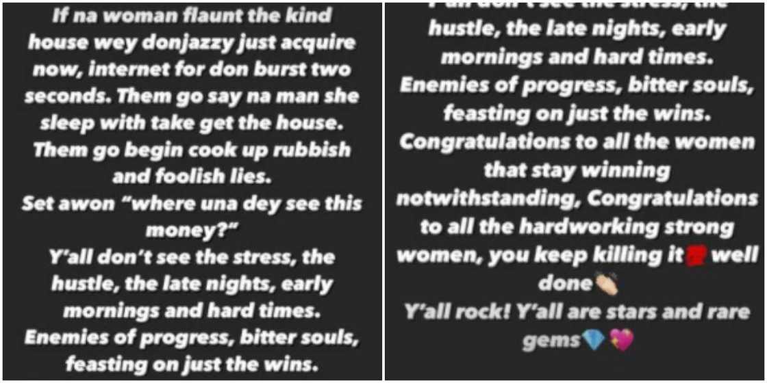 If a woman flaunted Don Jazzy's house, Nigerians would say she slept with men - Actress Angela Eguavoen If a woman flaunted Don Jazzy's house, Nigerians would say she slept with men - Actress Angela Eguavoen