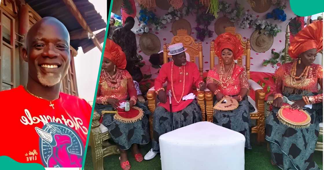 Popular Isoko highlife singer Dr Arube Otor, better known as Isoko Fela, marries three women in style in Delta state. Popular Isoko highlife singer Dr Arube Otor, better known as Isoko Fela, marries three women in style in Delta state.