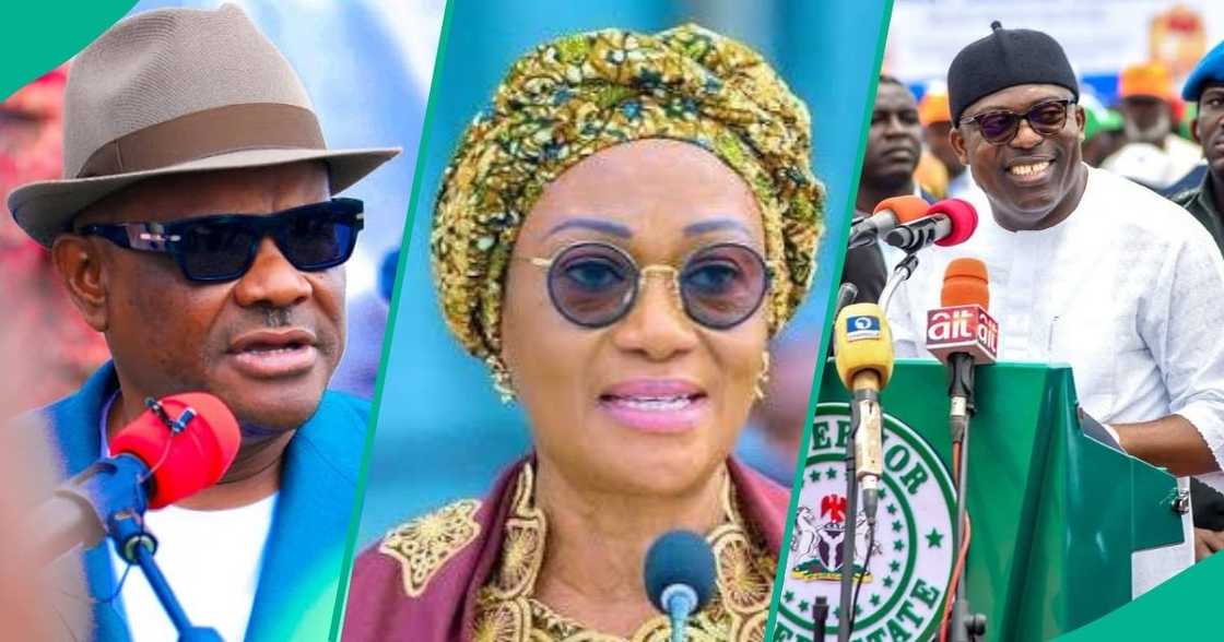 The FCT Minister, Nyesom Wike, has spoken out regarding the protest by women who walked out on Senator Oluremi Tinubu during an event in Rivers. The FCT Minister, Nyesom Wike, has spoken out regarding the protest by women who walked out on Senator Oluremi Tinubu during an event in Rivers.