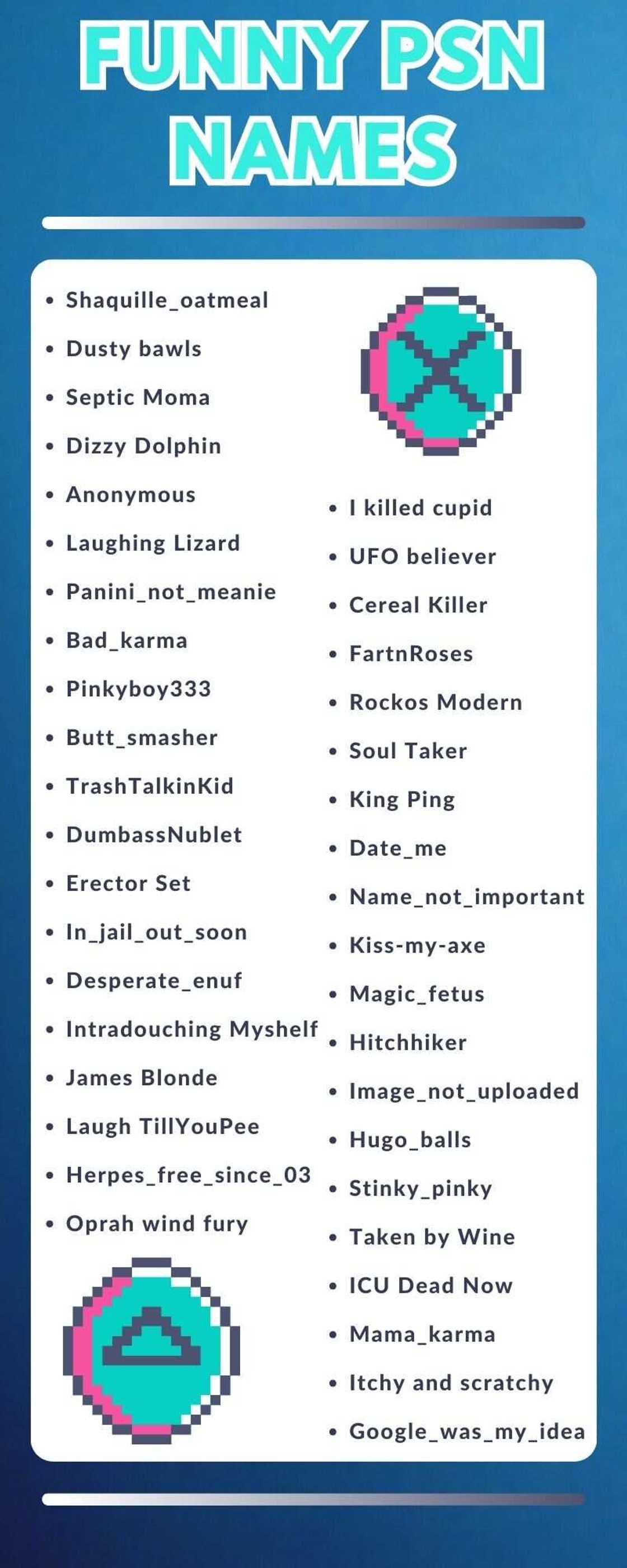 Funny PSN names Funny PSN names