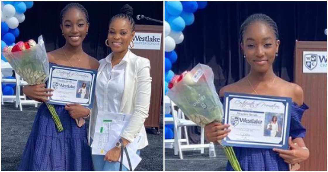 Georgina Onuoha's daughter goes to high school Georgina Onuoha's daughter goes to high school