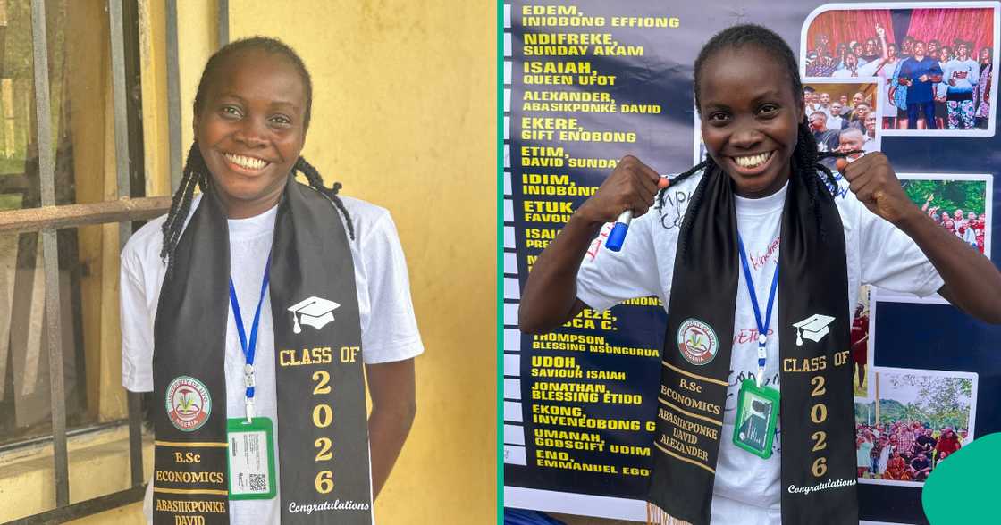 Nigerian lady celebrates writing her last exams as an undergraduate. Nigerian lady celebrates writing her last exams as an undergraduate.