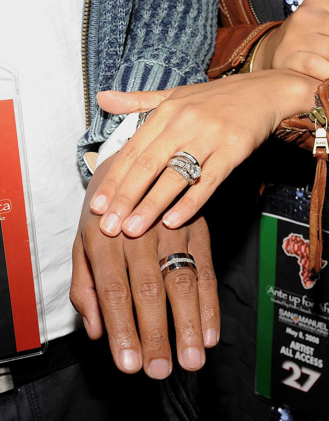 Wedding rings of husband and wife Wedding rings of husband and wife