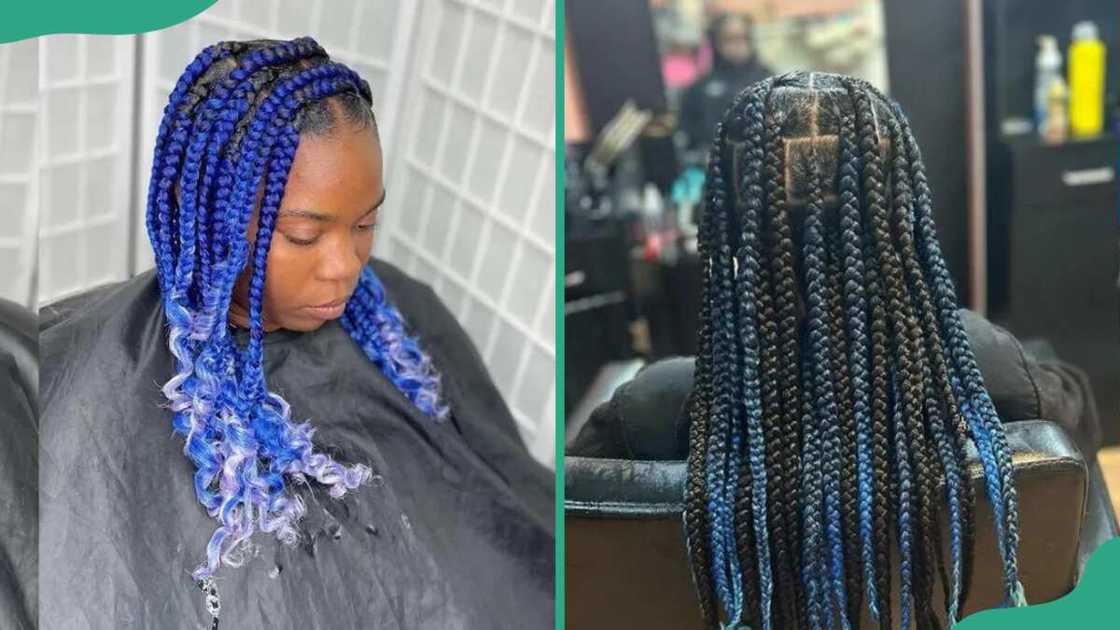 Coi Leray braids with ombre Coi Leray braids with ombre