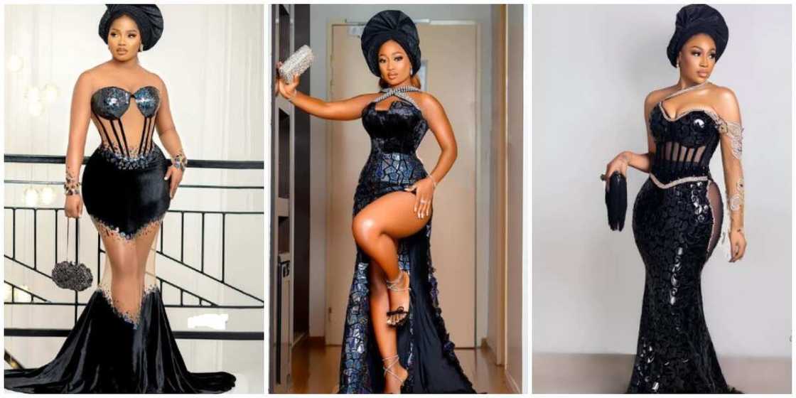 Guests at Toyin Lawani's wedding. Guests at Toyin Lawani's wedding.