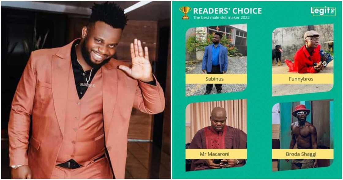 Sabinus, Mr Macaroni, Broda Shaggi, Readers Choice Awards Sabinus, Mr Macaroni, Broda Shaggi, Readers Choice Awards