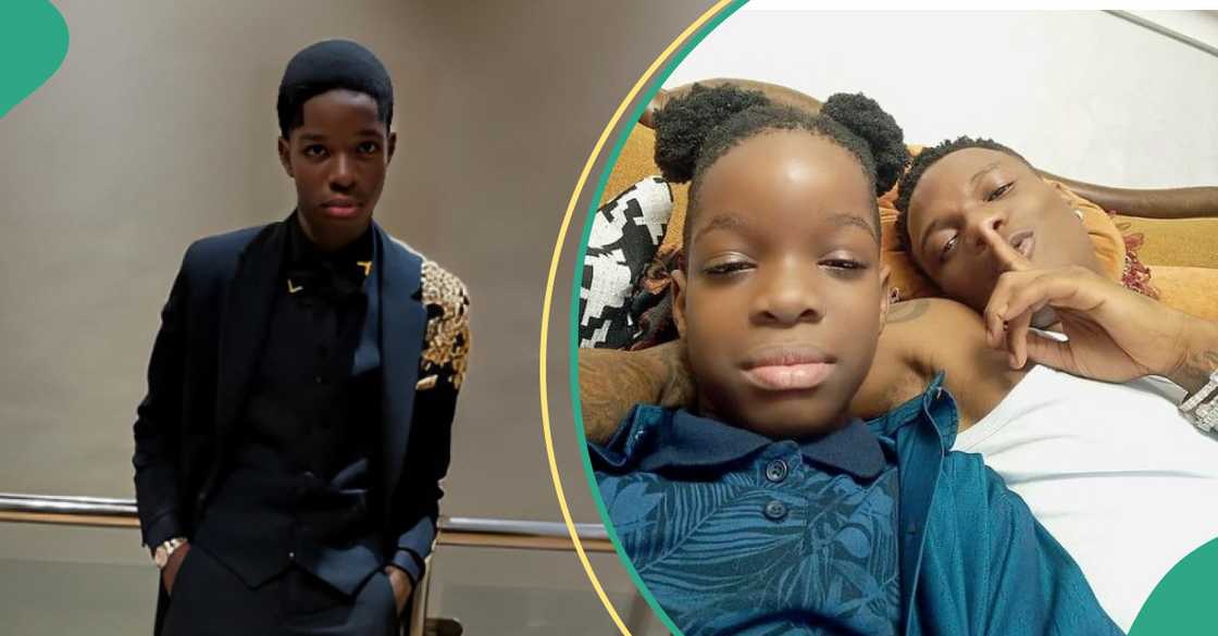 Wizkid's 1st son Tife collects two awards Wizkid's 1st son Tife collects two awards