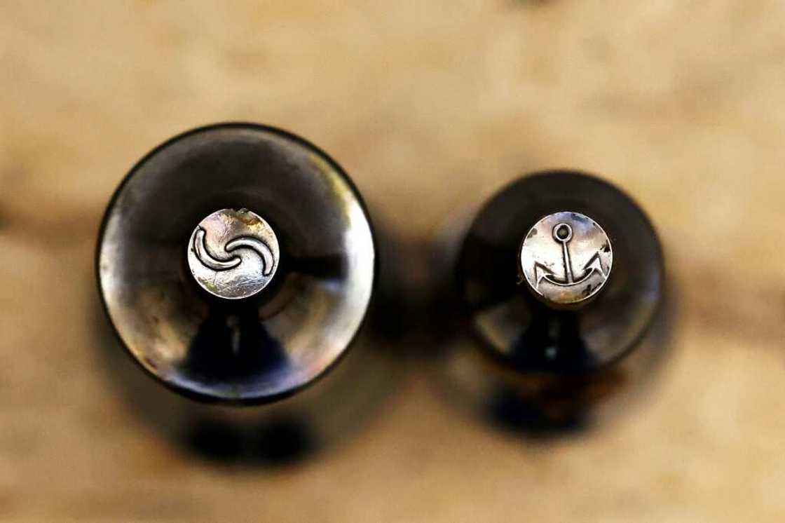 2Cs logo: captagon pill stamps seized by the Lebanese authorities 2Cs logo: captagon pill stamps seized by the Lebanese authorities