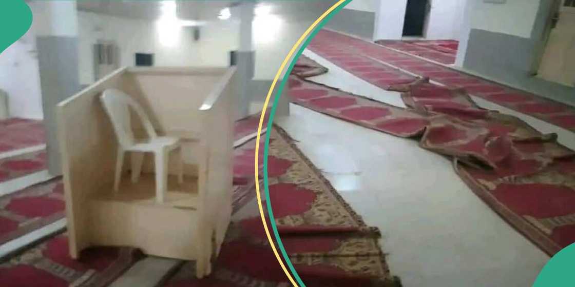 An sace fankokin masallaci a Rigasa. An sace fankokin masallaci a Rigasa.