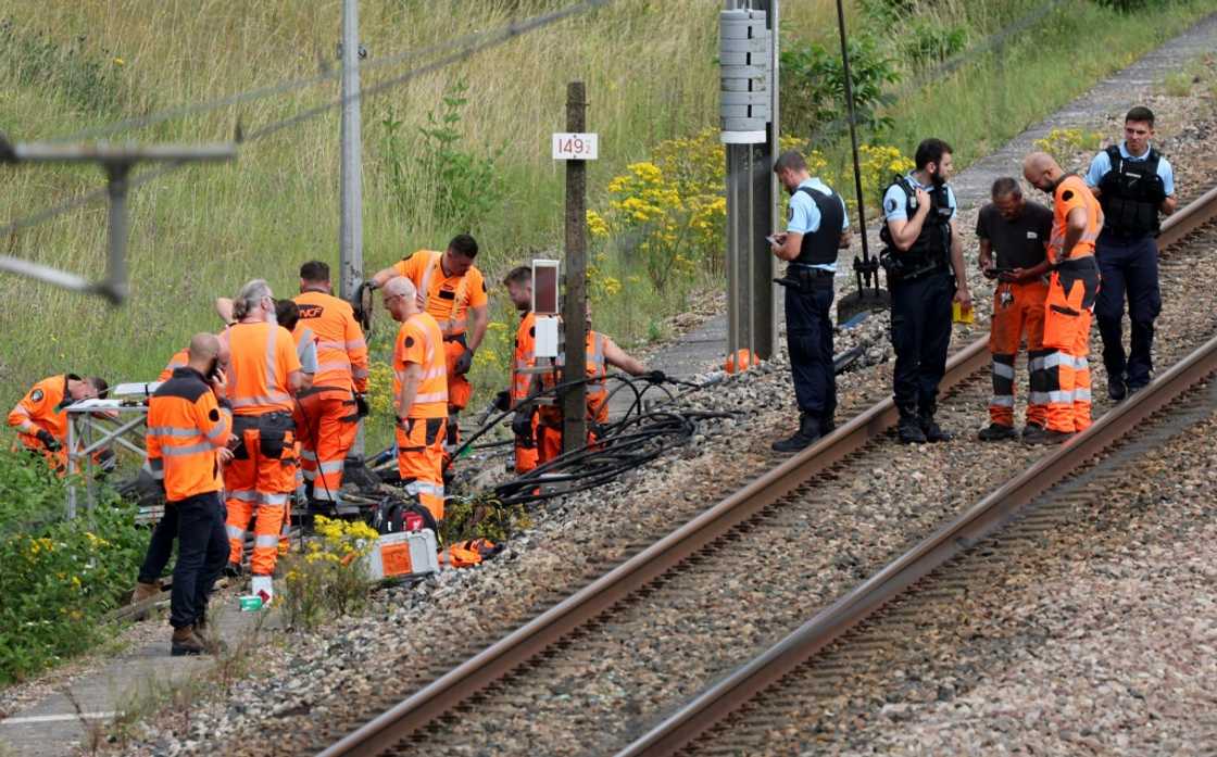 SNCF employees worked day and night to fix the damage