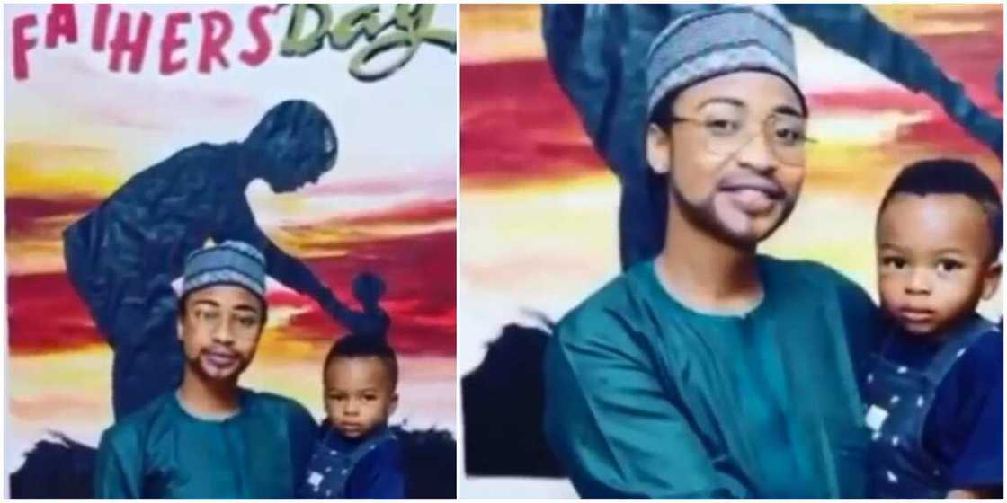 Tonto Dikeh on Father's Day. Tonto Dikeh on Father's Day.