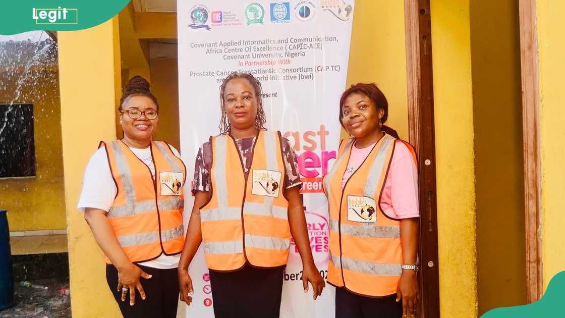Covenant University staff members during an open day