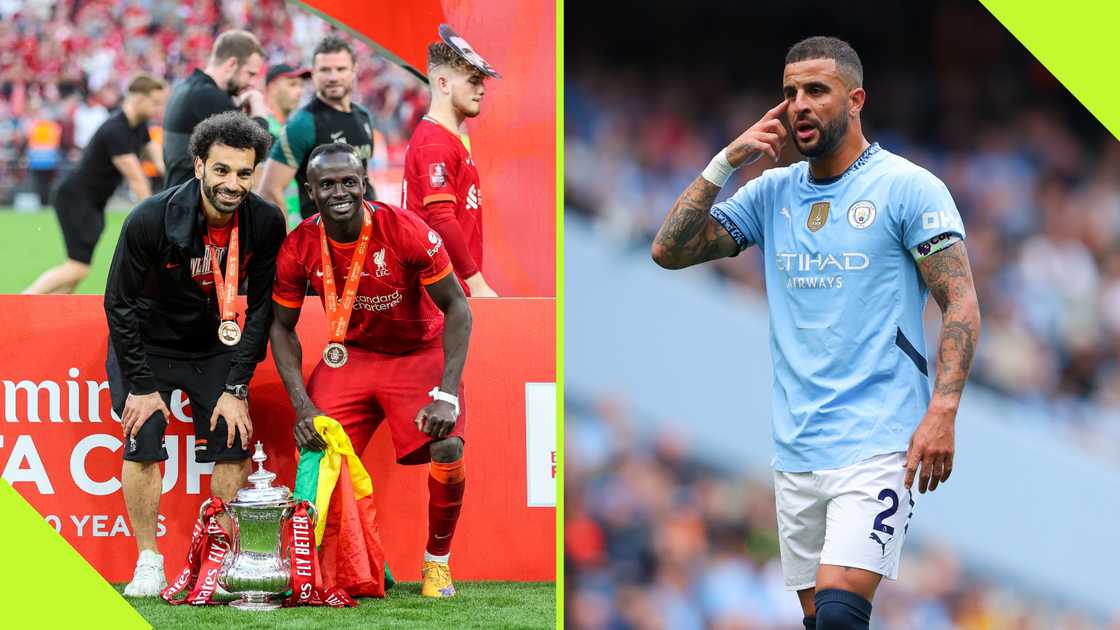 Kyle Walker faced Sadio Mane and Mohamed Salah in the Premier League many times Kyle Walker faced Sadio Mane and Mohamed Salah in the Premier League many times