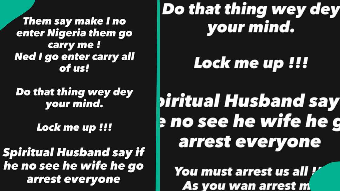 Regina Daniels' brother' post