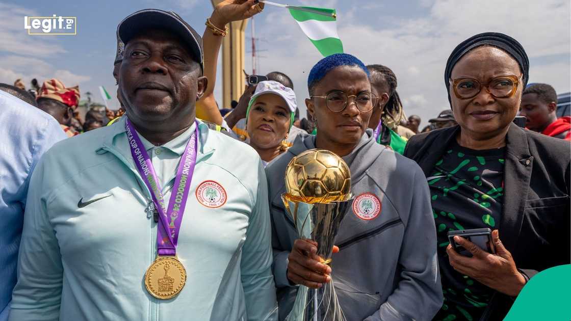 Super Falcons, Rasheedat Ajibade, Justine Madugu, Nigeria, WAFCON, Africa. Super Falcons, Rasheedat Ajibade, Justine Madugu, Nigeria, WAFCON, Africa.