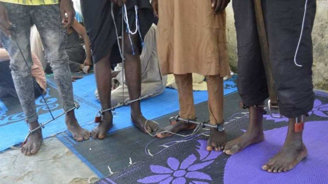 Kano: Hotunan wani gidan azabtarwa da aka gano, an ceto maza da yara 47 da aka ɗaure da mari Kano: Hotunan wani gidan azabtarwa da aka gano, an ceto maza da yara 47 da aka ɗaure da mari