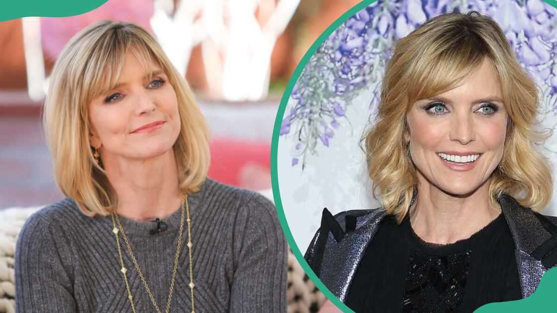 Courtney Thorne-Smith at a talk show and at the red carpet Courtney Thorne-Smith at a talk show and at the red carpet