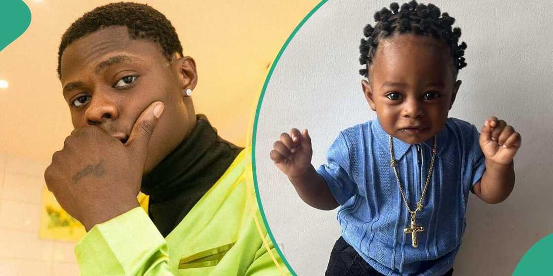 Mohbad's friend shares photos of singer's son.