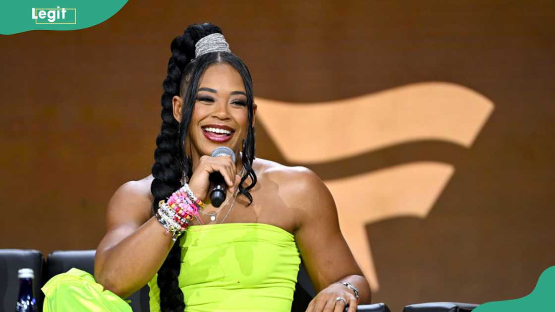 Bianca Belair at Jacob Javits Center in New York City Bianca Belair at Jacob Javits Center in New York City