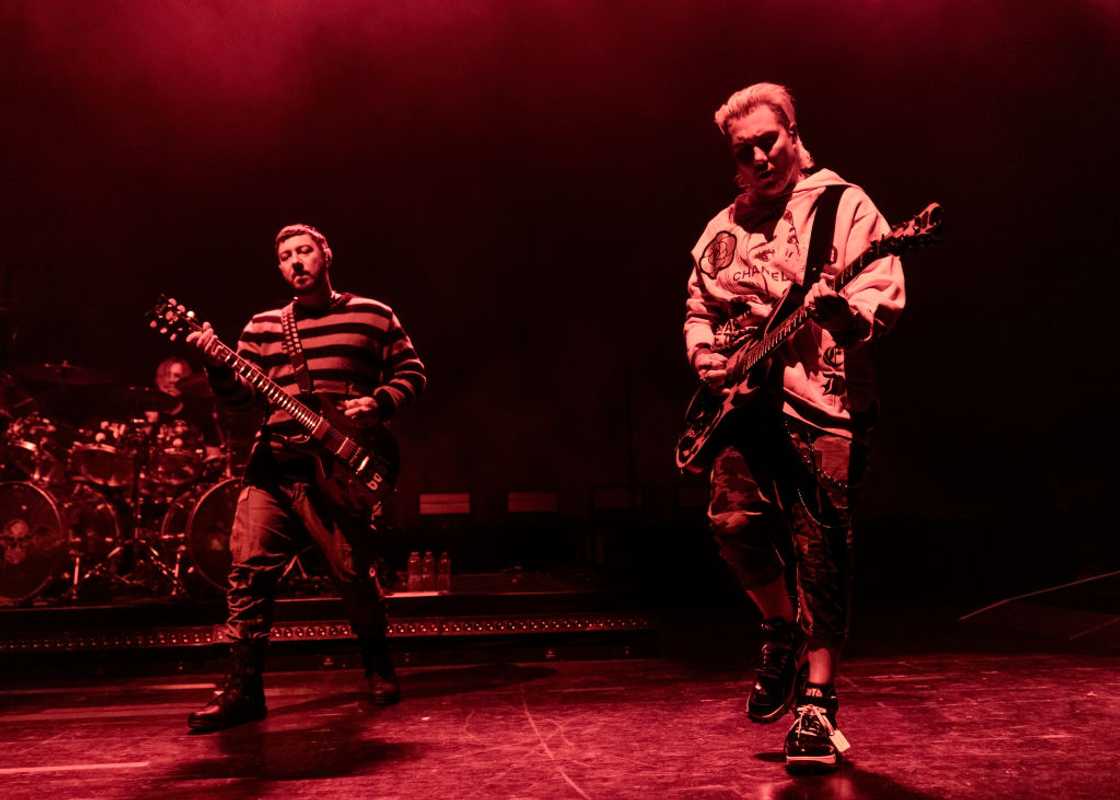 Part of the Avenged Sevenfold band perform in Michigan Part of the Avenged Sevenfold band perform in Michigan