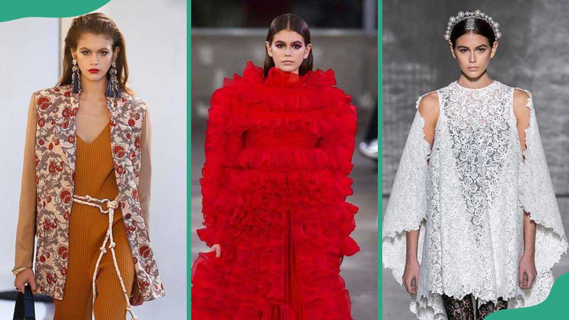 Kaia Jordan Gerber walking on the runways Kaia Jordan Gerber walking on the runways