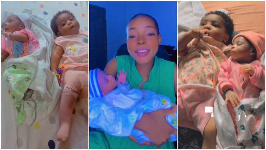 Superfetation kids/Mother with newborns. Superfetation kids/Mother with newborns.