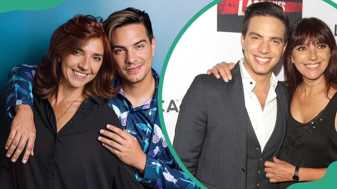 Silvana Prince and her son posing together indoors, and the premiere of Pantelion Films "Ladrones" Silvana Prince and her son posing together indoors, and the premiere of Pantelion Films "Ladrones"