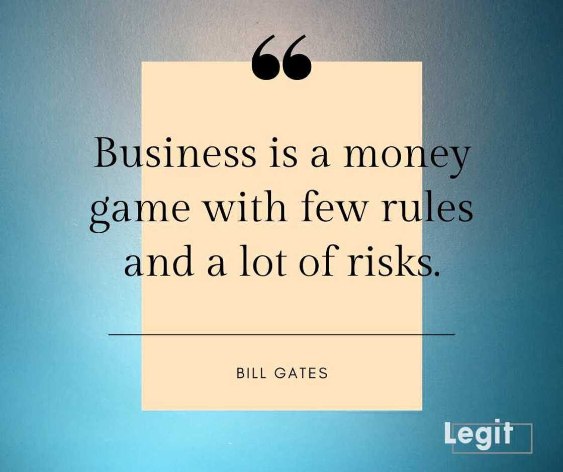 Thoughts of Bill Gates Thoughts of Bill Gates